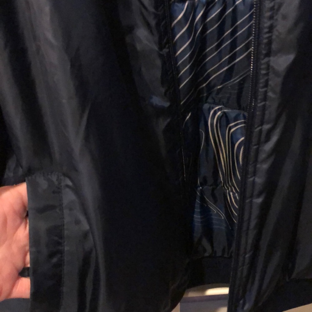 Adidas lined wind breaker jacket navy blue - Picture 6 of 7
